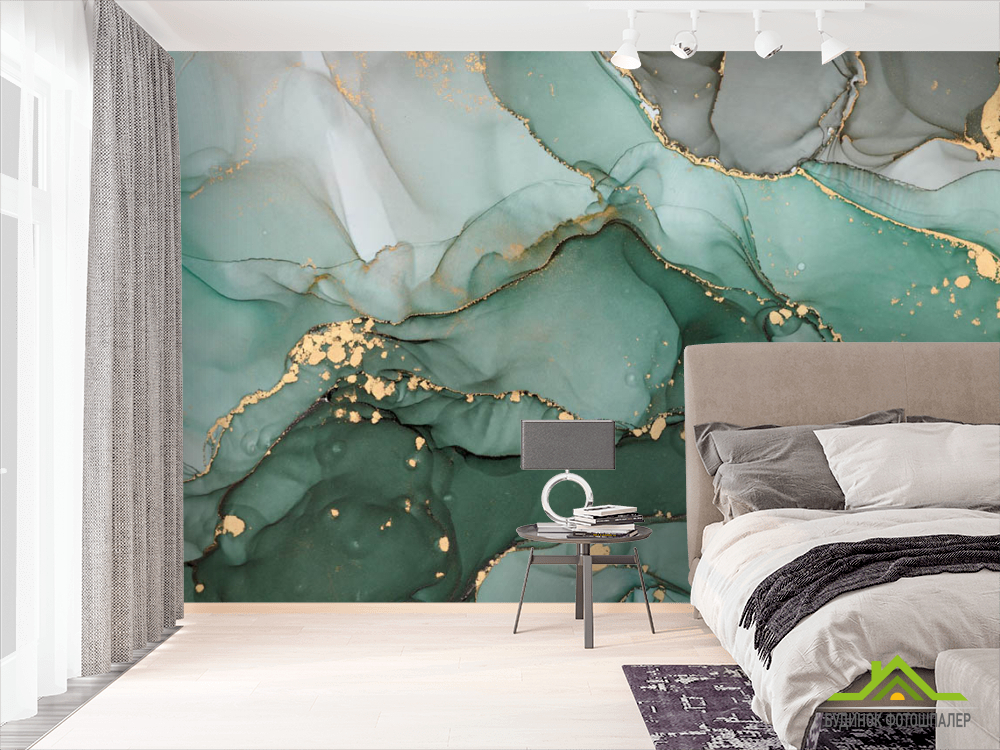 Фотошпалери Бірюзовий флюїд