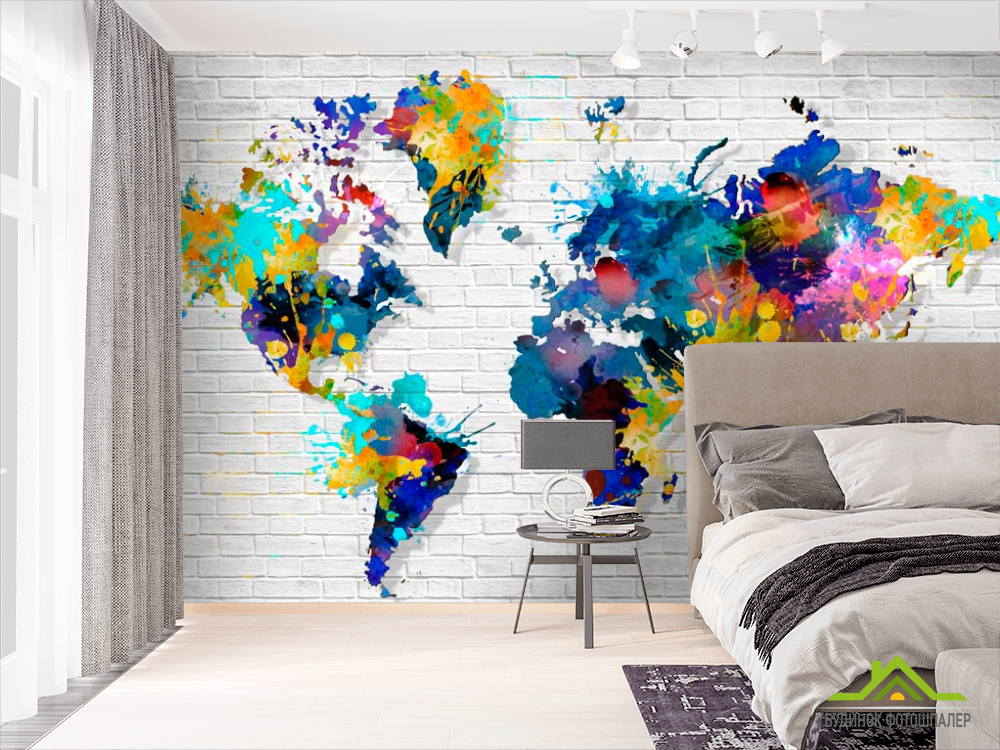Фотообои Карта арт