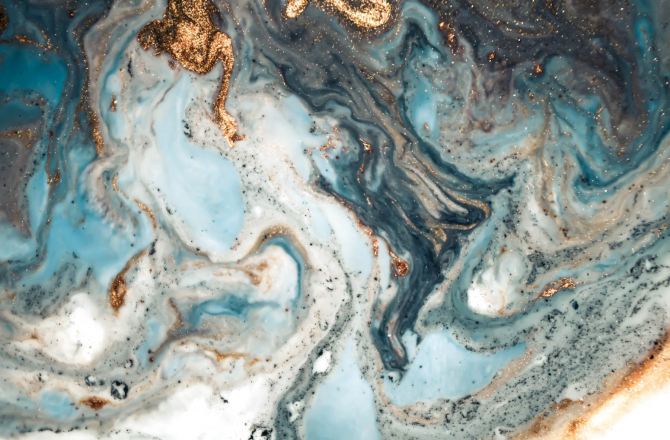 Фотошпалери Fluid art з золотом