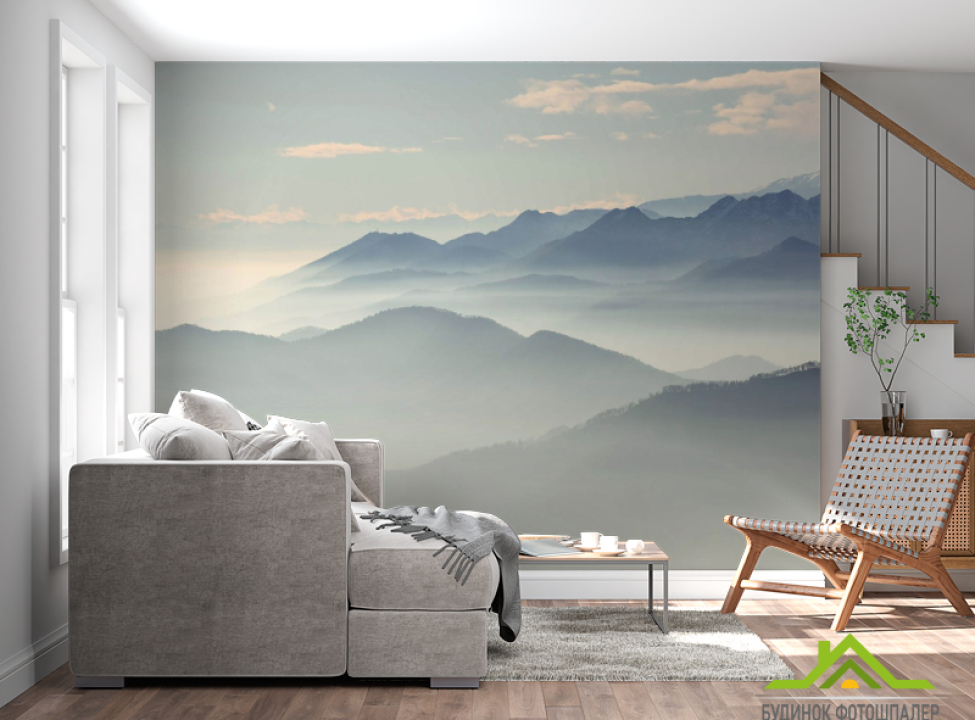 выбрать Фотошпалери Туманні гори Фотошпалери Природа на стіну