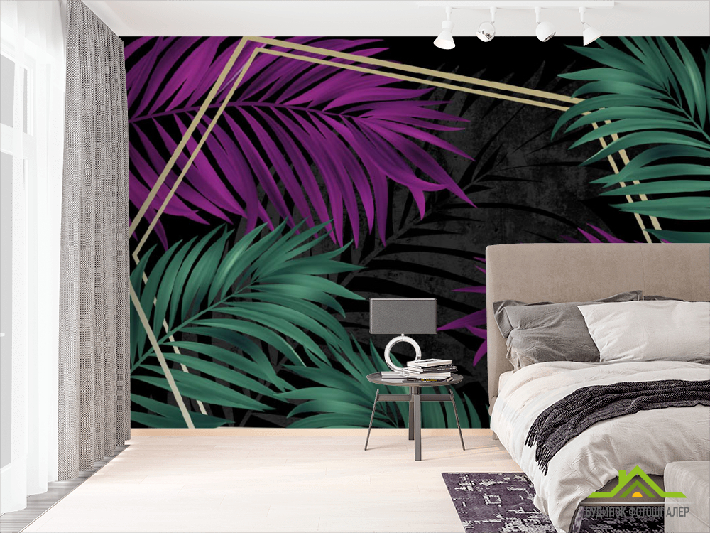 Фотообои тропические листья