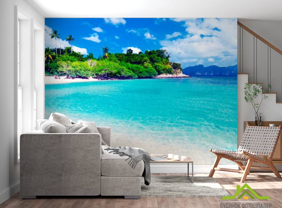 выбрать Фотообои Бирюзовый залив Фотообои Море на стену