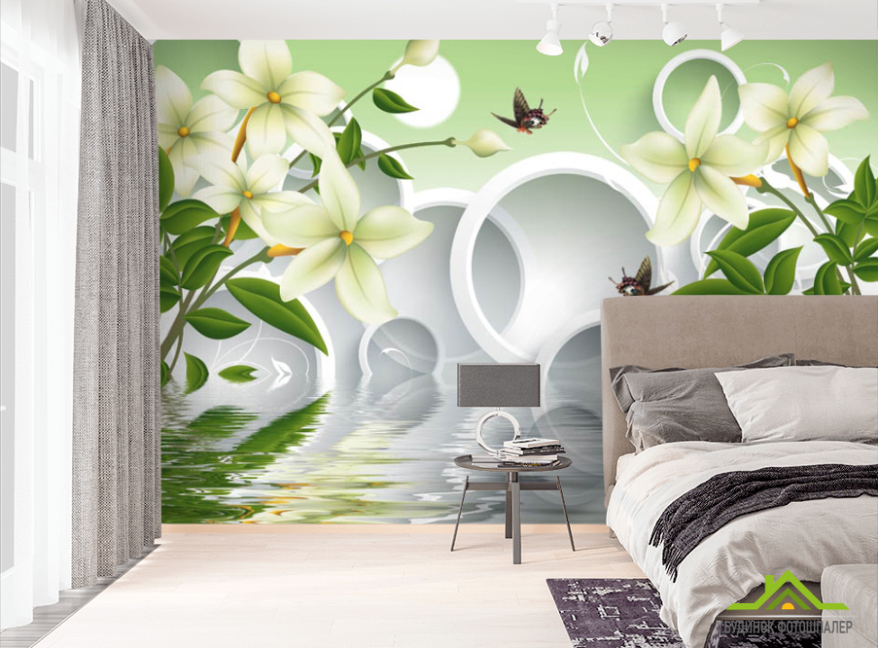 выбрать Фотошпалери квіти і кола 3д Фотошпалери різні на стіну