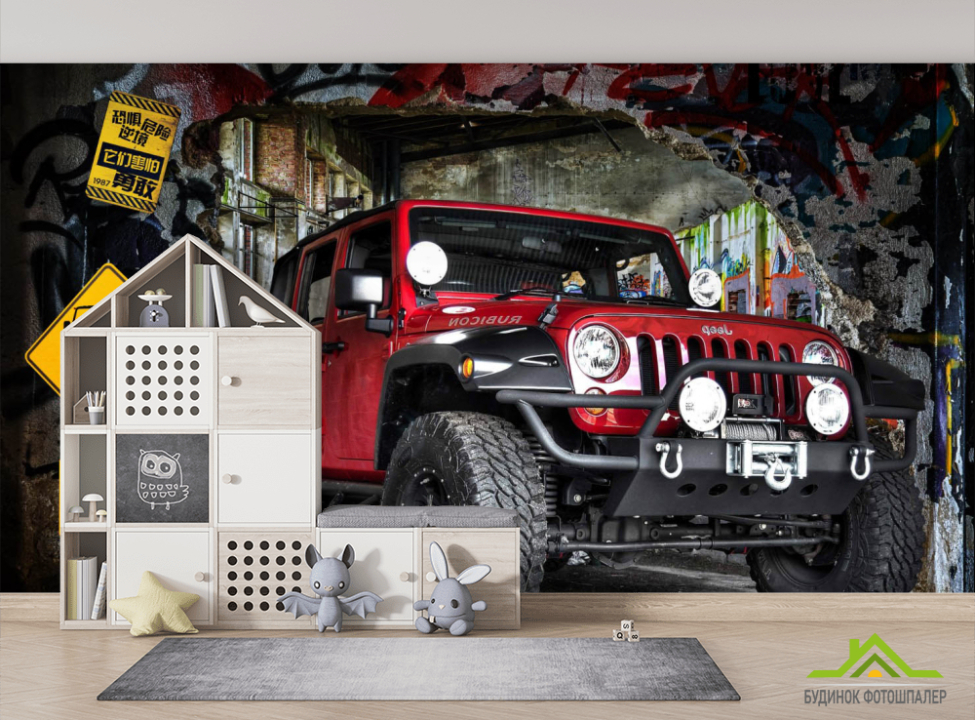 выбрать Фотошпалери Джип графіті  на стіну