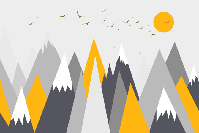 Фотошпалери Помаранчеві гори