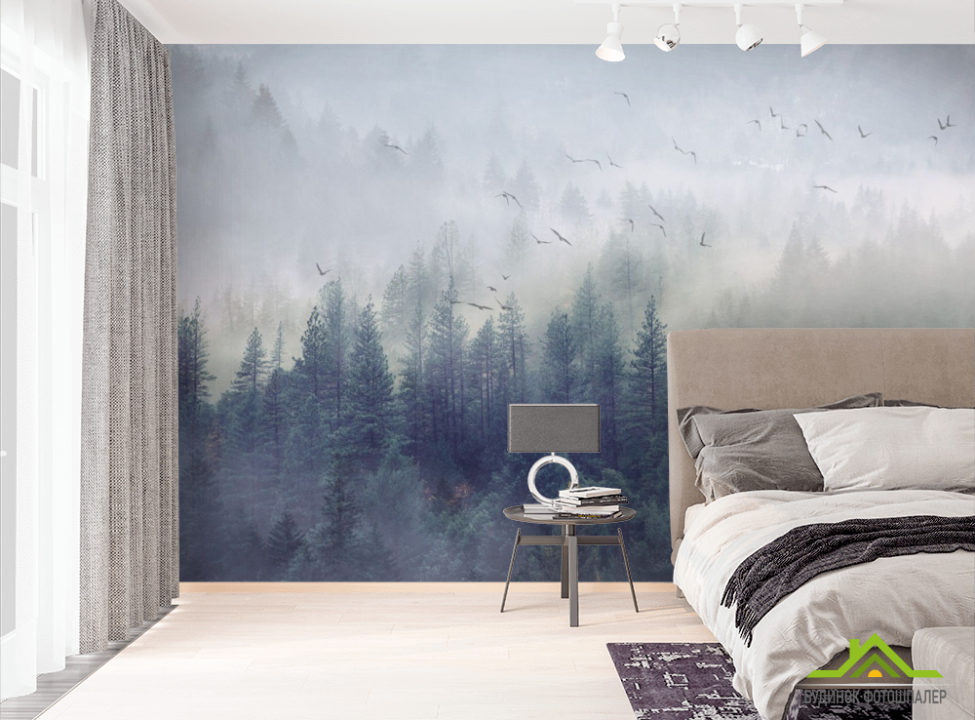 выбрать Фотообои лес, туман Фотообои Природа на стену