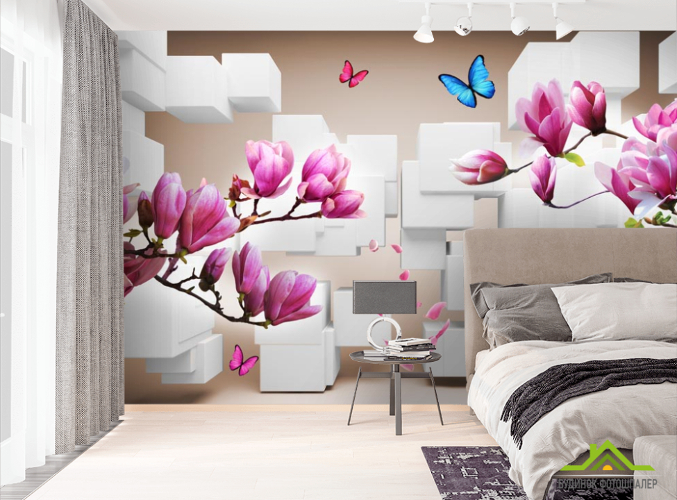 выбрать Фотошпалери 3д магнолія Фотошпалери Квіти на стіну