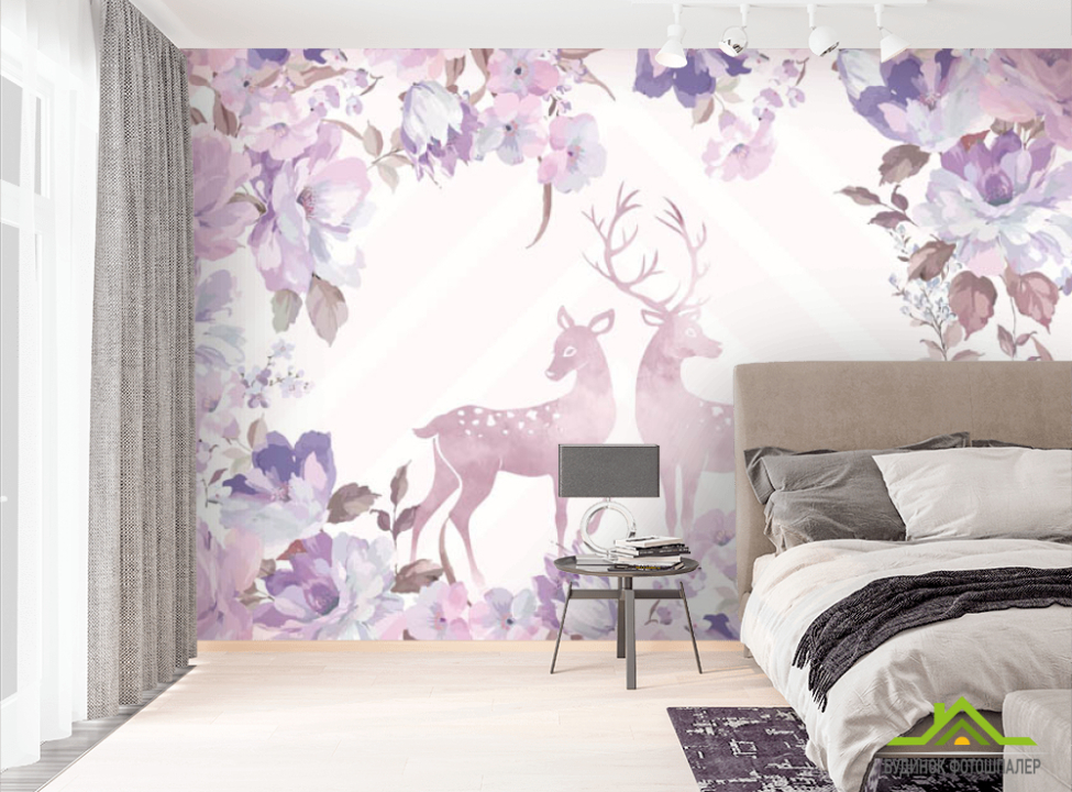 выбрать Фотообои цветы и олени Фотообои разные на стену