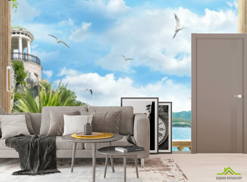 выбрать Фотообои Арка с морским видом Фотообои в коридор и прихожую на стену