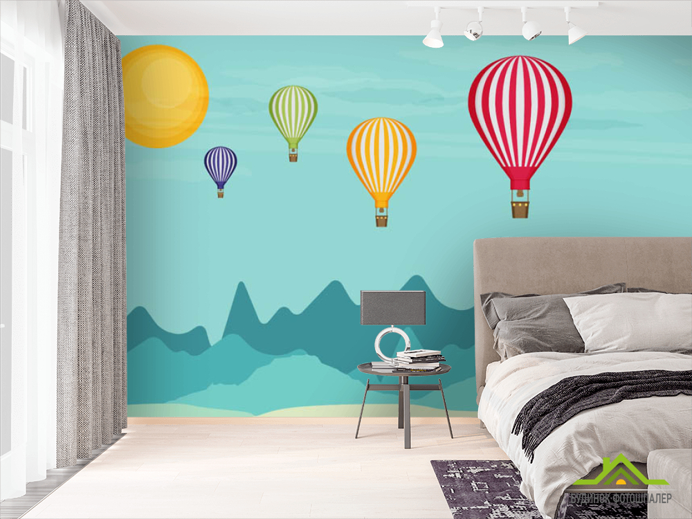 Фотообои воздушные шары