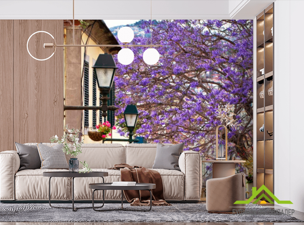 выбрать Фотошпалери Вуличка з машинами Фотошпалери Вулиці на стіну