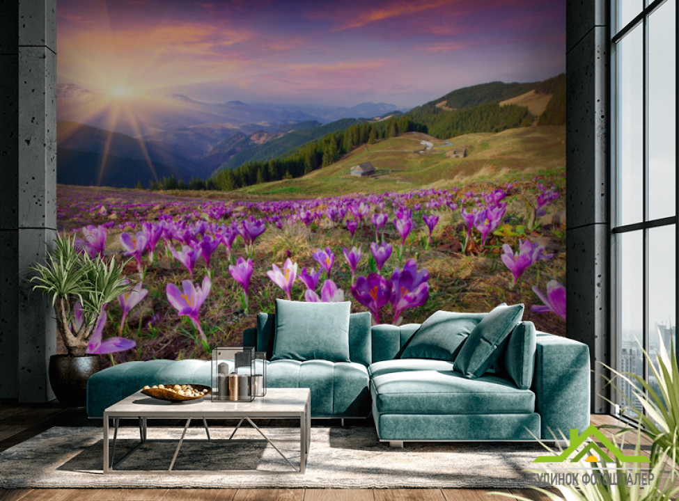 выбрать Фотообои весна, горы Фотообои разные на стену
