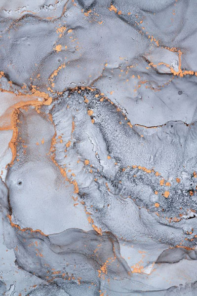 Фотошпалери Сірий флюїд з золотом