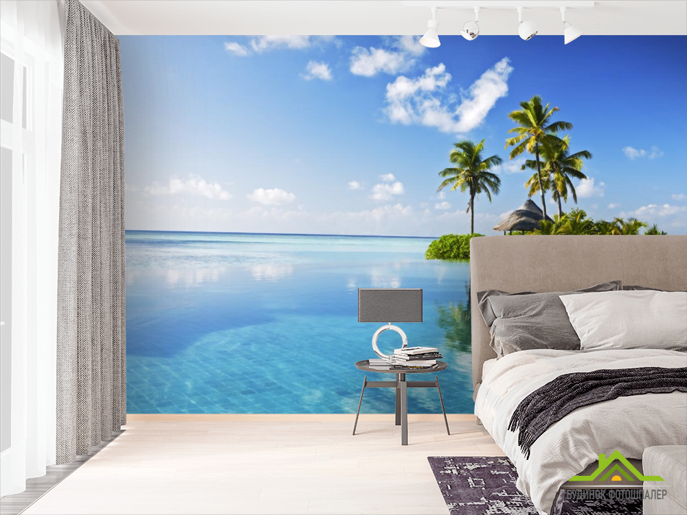 Фотошпалери острів в чистому океані