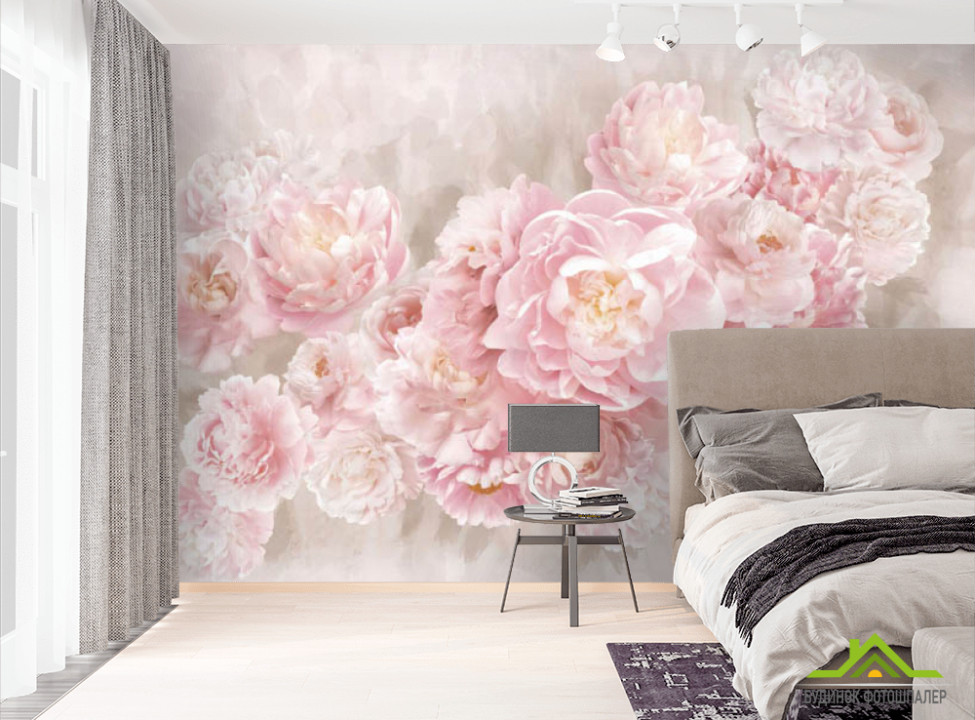 выбрать Фотошпалери Рожеві півонії Фотошпалери Квіти на стіну