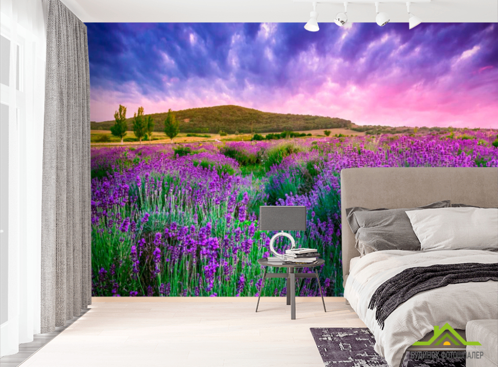 выбрать Фотошпалери Лавандове поле Фотошпалери Природа на стіну