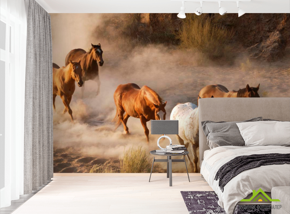 выбрать Фотообои Табун лошадей Фотообои Лошади на стену