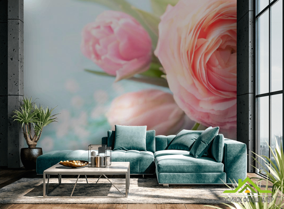 выбрать Фотообои Нежный пион Фотообои Пионы на стену