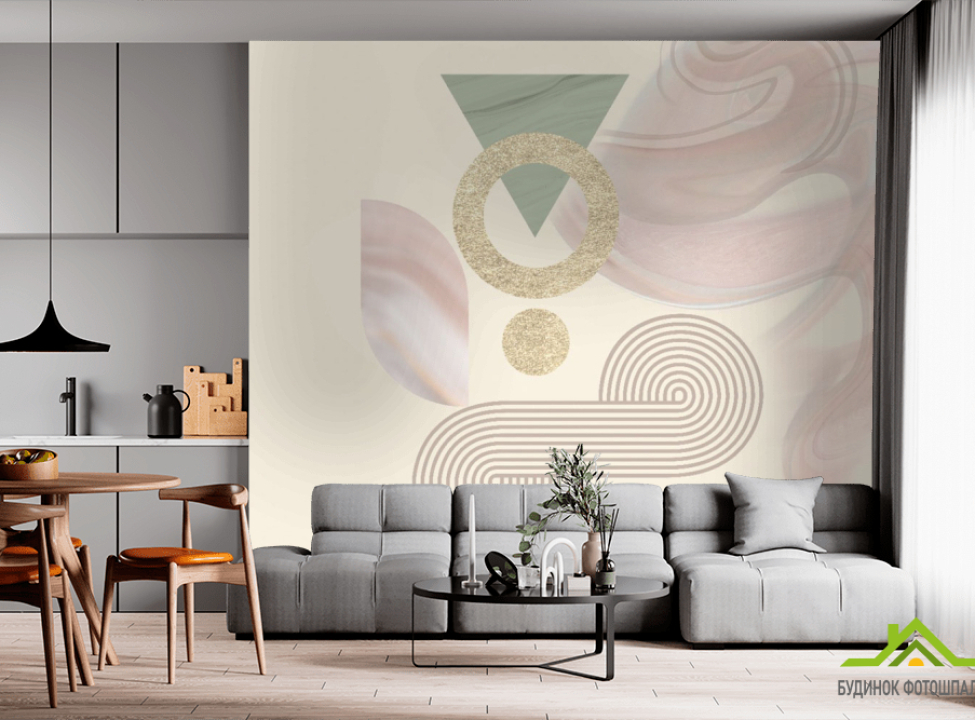 выбрать Фотообои круги с золотом Фотообои с золочением на стену