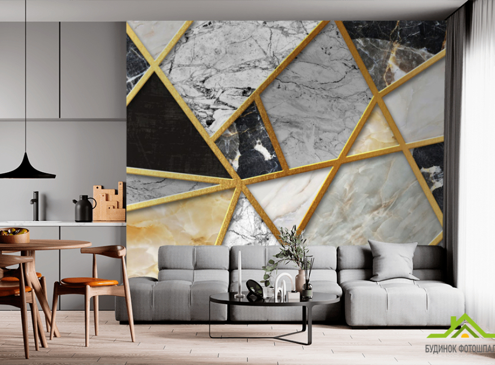 выбрать Фотошпалери мозаїка з мармуру Фотошпалери 3д панелі на стіну