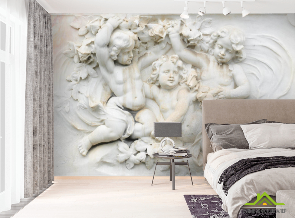 выбрать Фотошпалери Янголята барельєф Фотошпалери Абстракція на стіну