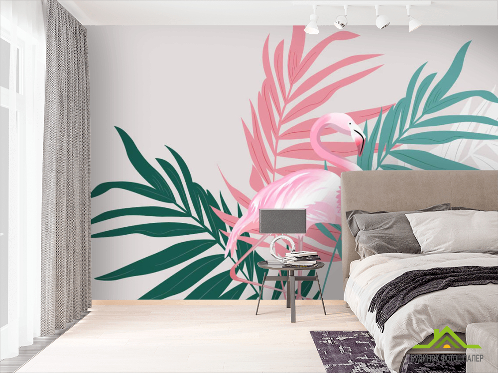 Фотошпалери в стилі Модерн, фламінго