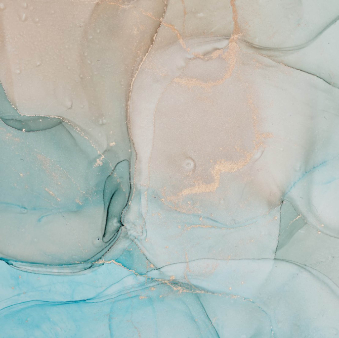 Фотошпалери Блакитний Fluid art