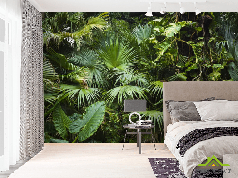 Фотошпалери тропічні листя