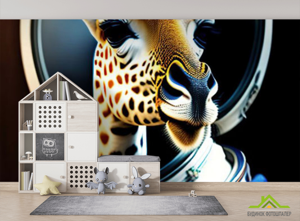 выбрать Фотошпалери для дитячої, жираф Фотошпалери Little kids на стіну