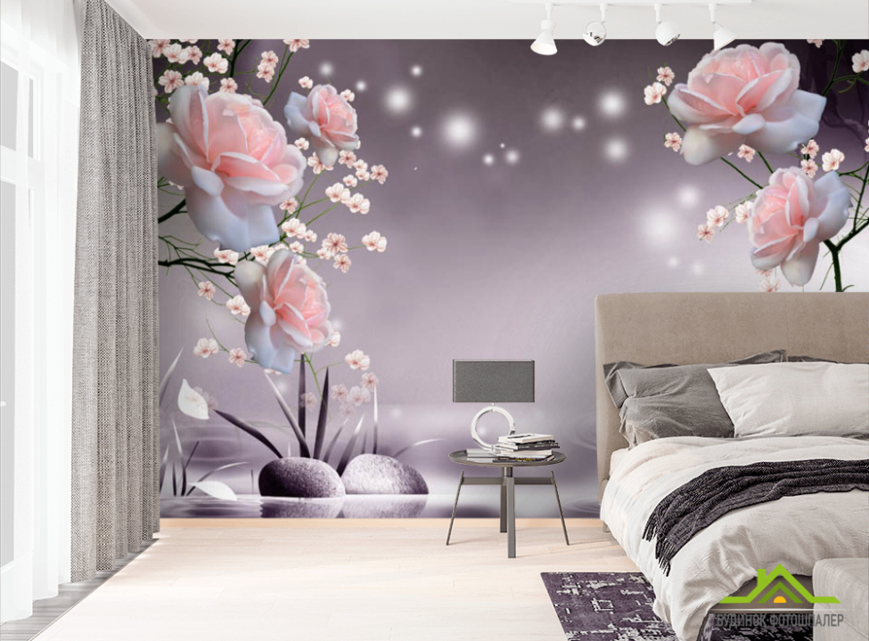 выбрать Фотошпалери 3D троянди Фотошпалери Квіти на стіну