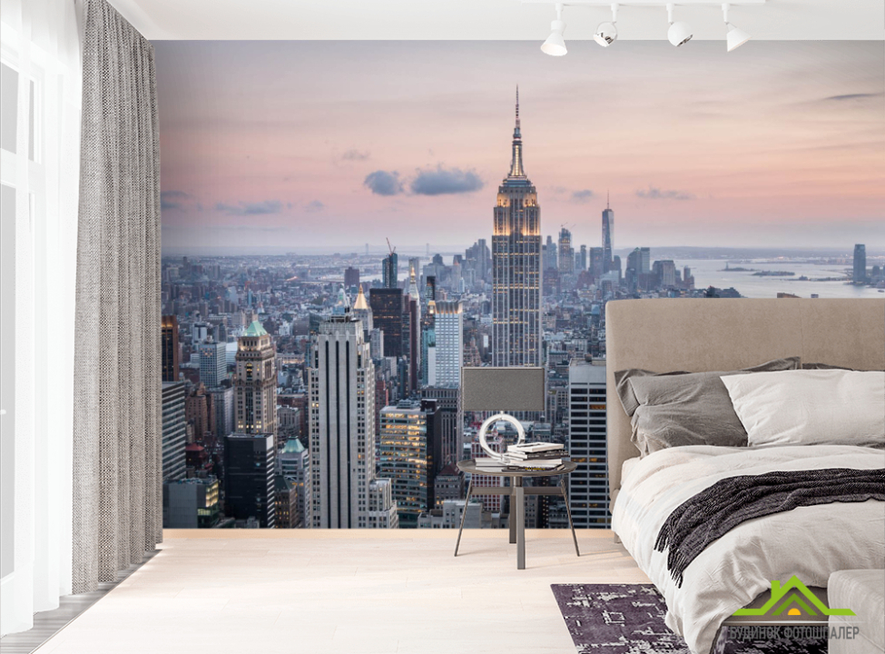 выбрать Фотообои Манхеттен на закате Фотообои Город на стену