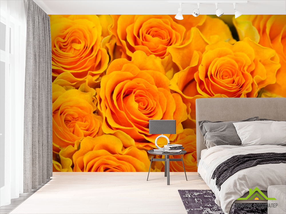 Фотошпалери Троянди жовтого відтінку