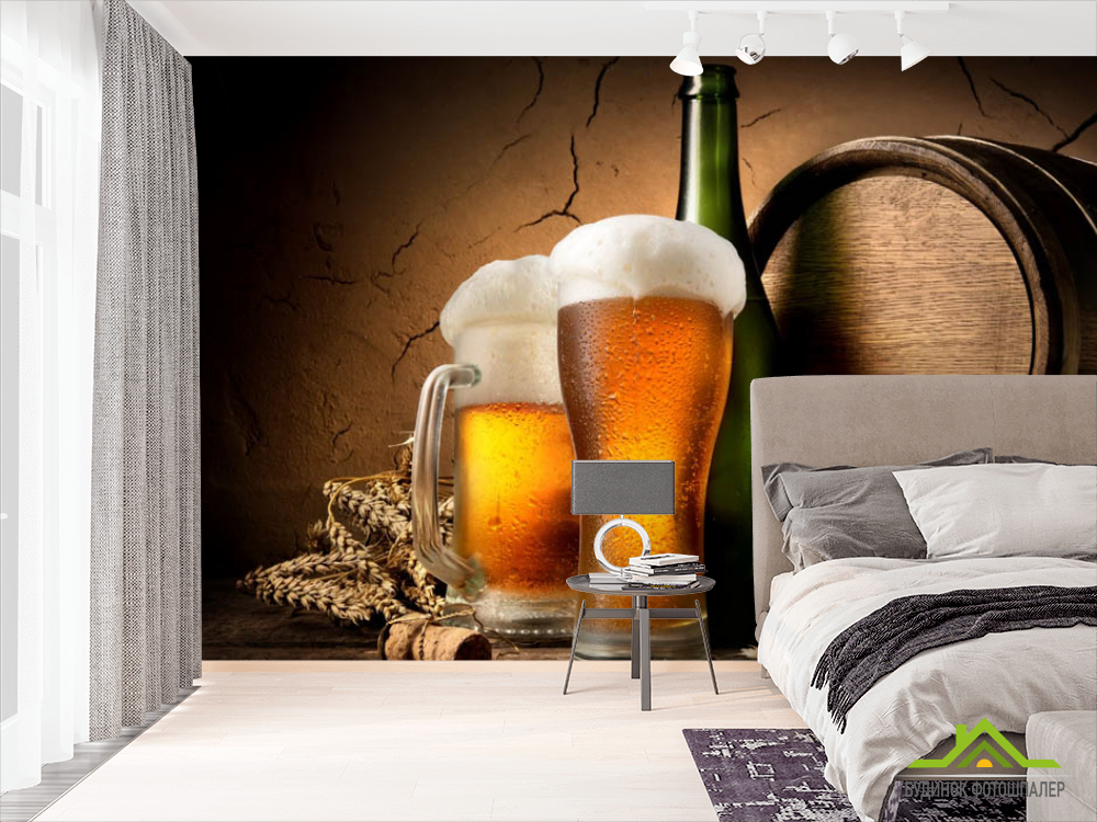 Фотошпалери бакал пива