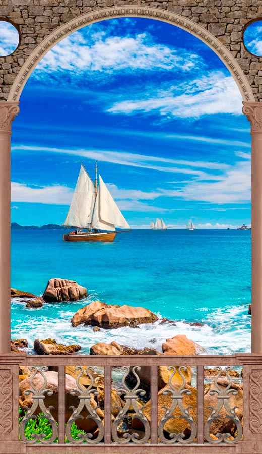 Фотошпалери Арка, море