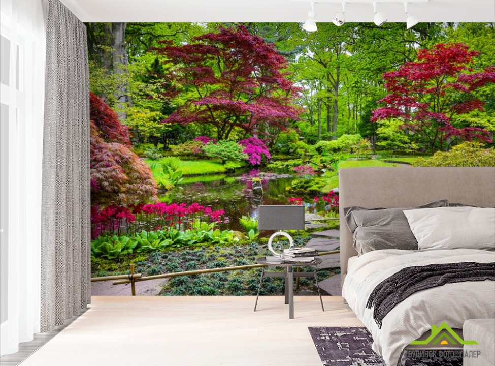 выбрать Фотообои цветение над водоёмом Фотообои Природа на стену