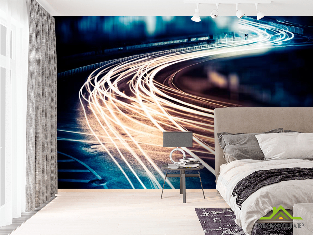 Фотообои Дорога, яркий свет