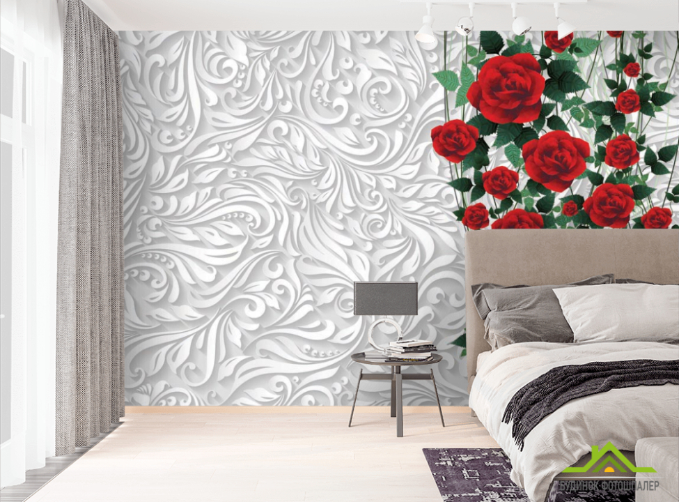 выбрать Фотообои 3д Розы Фотообои цветы 3d на стену