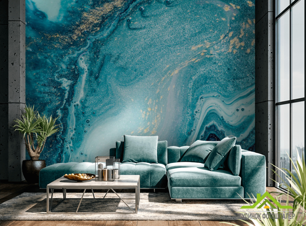 выбрать Фотообои Fluid Art бирюза Фотообои Каменная стена на стену