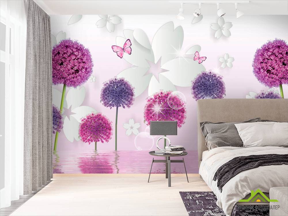 Фотошпалери 3д кульбаби