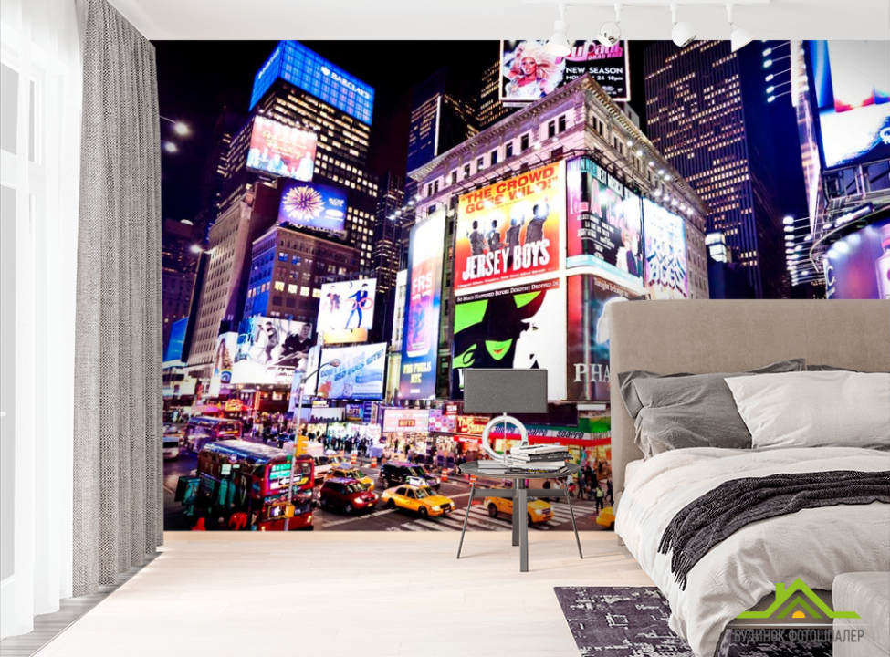 выбрать Фотошпалери Рух нічного міста Фотошпалери Сучасний місто на стіну