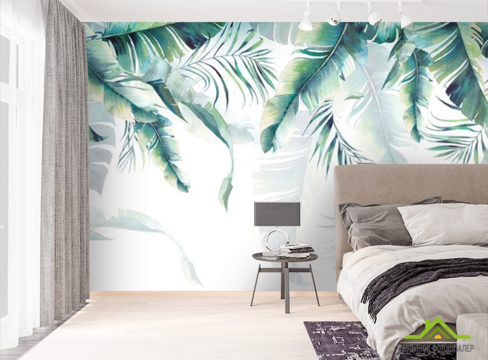 выбрать Фотошпалери Тропічні листя зі стелі Фотошпалери тропічні листя на стіну