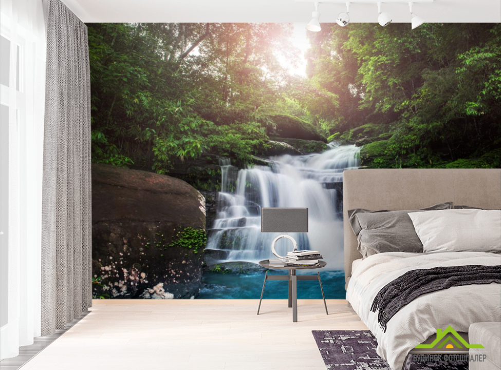 выбрать Фотошпалери водоспад кам'яні сходи Фотошпалери Природа на стіну