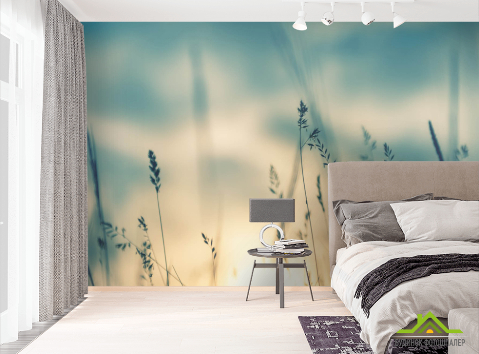 выбрать Фотошпалери сухоцвіти на заході сонця Фотошпалери Природа на стіну