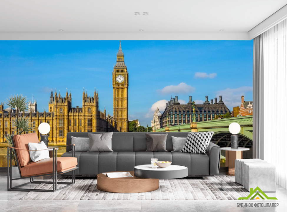 выбрать Фотообои яркий Лондон над Темзой Фотообои Лондон на стену