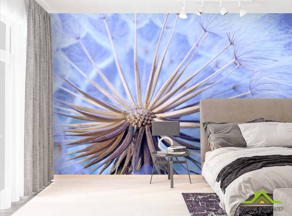 выбрать Фотообои в середине одуванчика Фотообои Одуванчики на стену