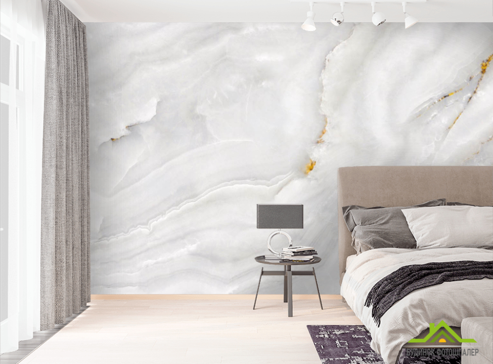 выбрать Фотообои Белый мрамор  на стену
