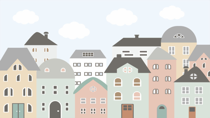 Фотообои Домики