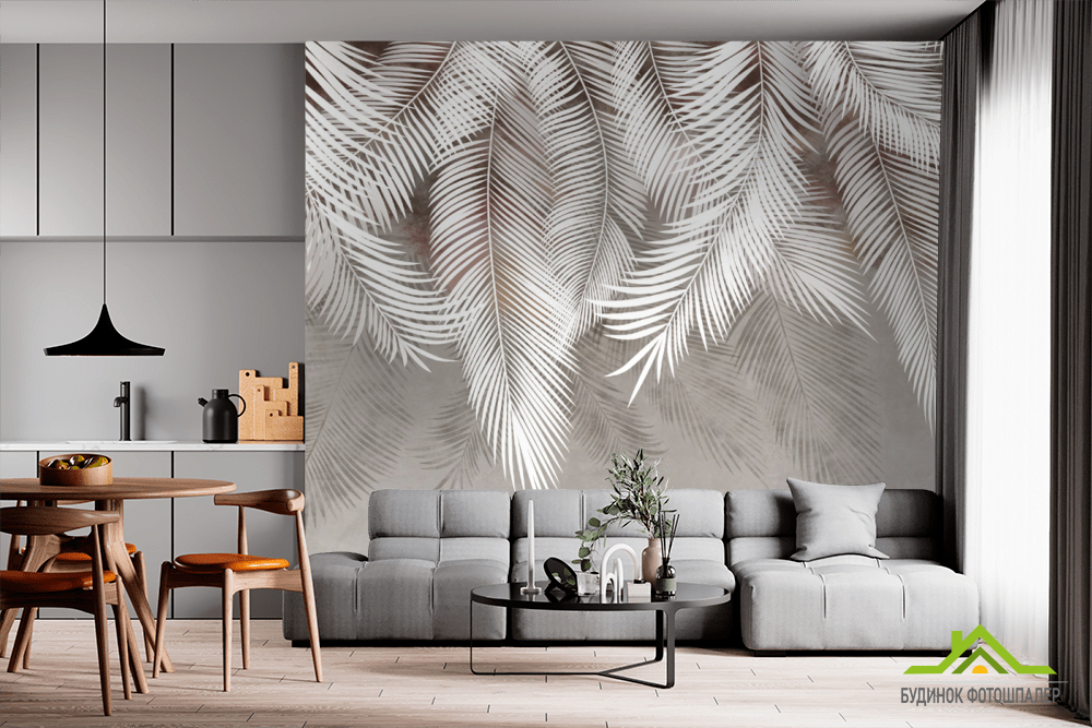 Фотошпалери тропічні листя