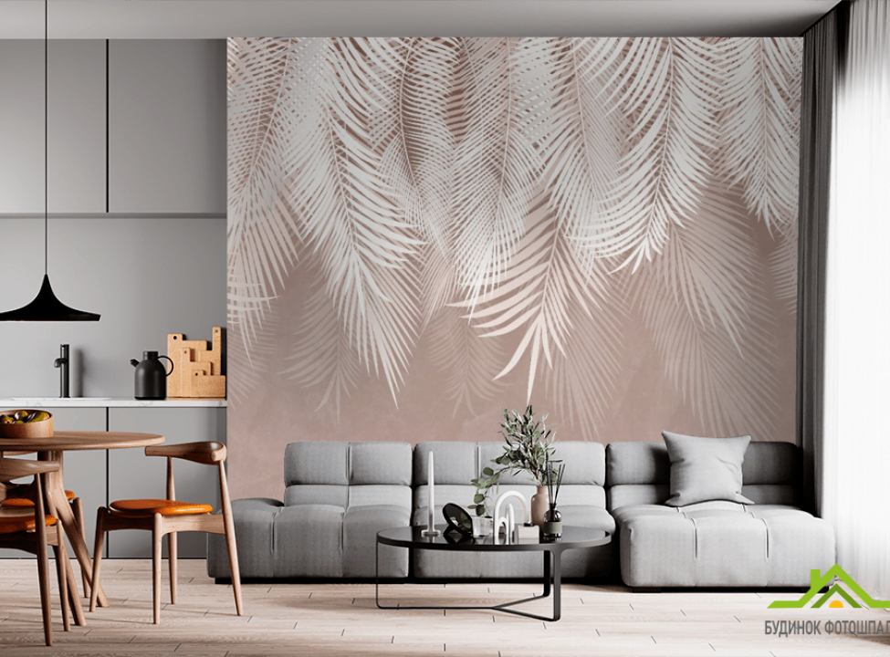 выбрать Фотообои пальмовые листья Фотообои Дизайнерские листья на стену