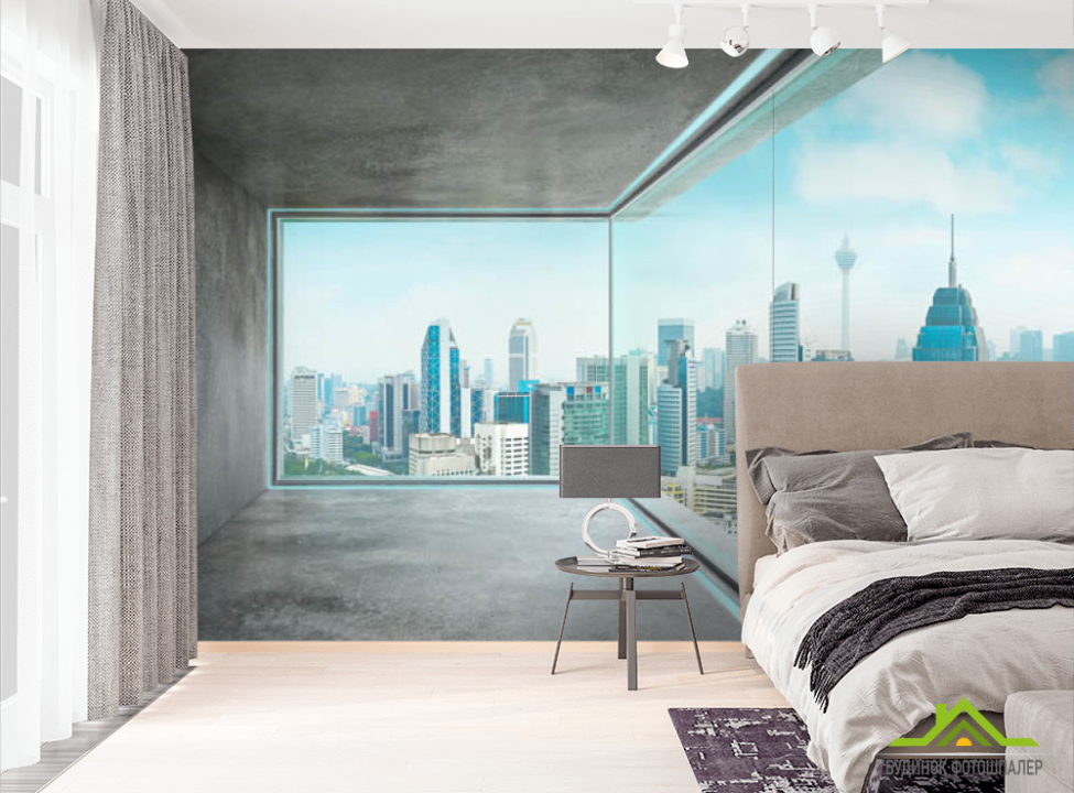 выбрать Фотообои Вид на город Фотообои Расширяющие пространство на стену